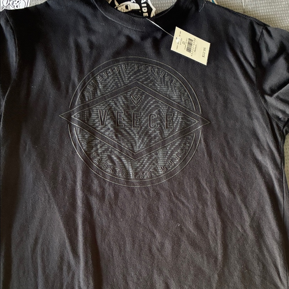 Veece Black Kids Short Sleeve Tee